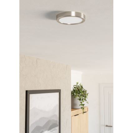 Eglo - LED stropna svetilka LED/7,5W/230V 2700/4000/6500K, premer 16,6 cm, mat krom