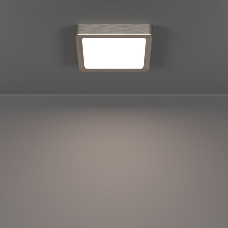 Eglo - stropna LED svetilka LED/7W/230V 2700/4000/6500K 15x15 cm mat krom