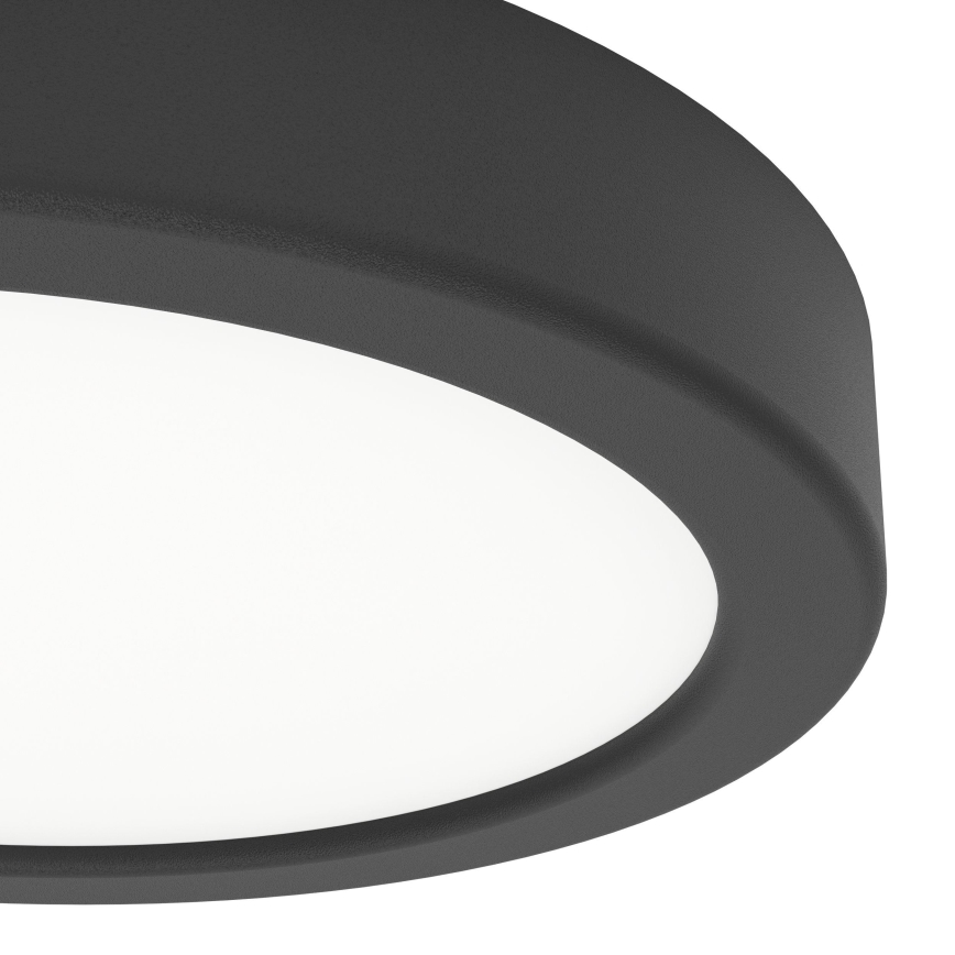 Eglo - LED stropna svetilka za kopalnico, 7,5 W, 230 V, 2700/4000/6500 K, premer 16,6 cm, IP44, črna