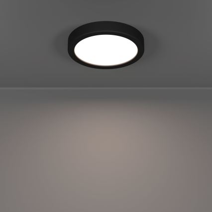 Eglo - LED stropna svetilka za kopalnico, 7,5 W, 230 V, 2700/4000/6500 K, premer 16,6 cm, IP44, črna