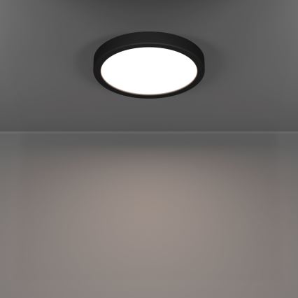 Eglo - LED kopalniška stropna svetilka, 11,5 W, 230 V, premer 21,1 cm, IP44, črna