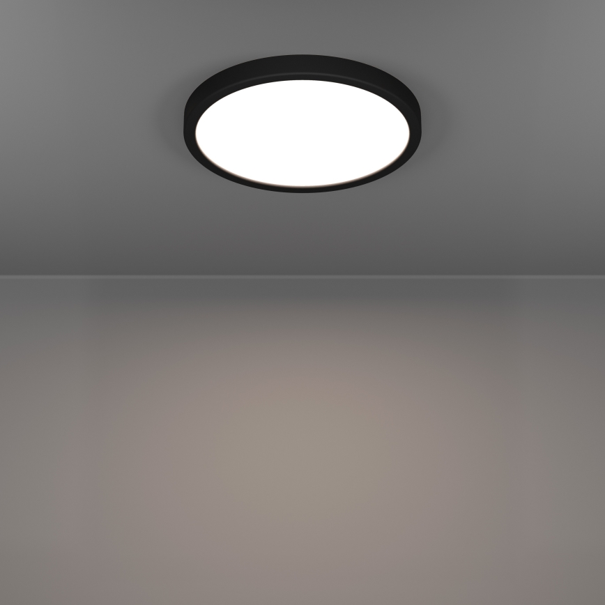 Eglo - LED stropna svetilka za kopalnico LED/14,2W/230V 2700/4000/6500K Ø 27,8 cm IP44 črna