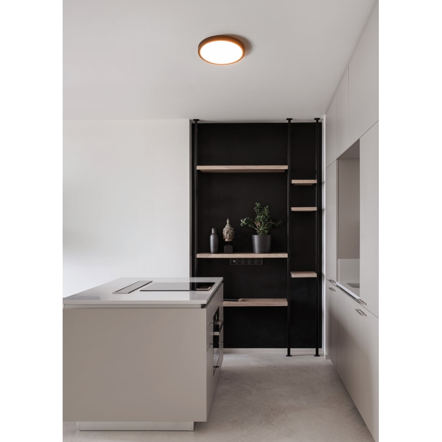 Eglo - LED stropna svetilka za kopalnico LED/14,2W/230V 2700/4000/6500K Ø 27,8 cm IP44 črna