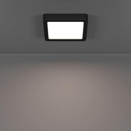 Eglo - LED stropna svetilka za kopalnico LED/7W/230V 2700/4000/6500K 15x15 cm IP44 črna