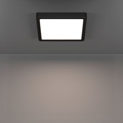 Eglo - LED kopalniška stropna svetilka LED/10,5W/230V 2700/4000/6500K 22x22 cm IP44 črna