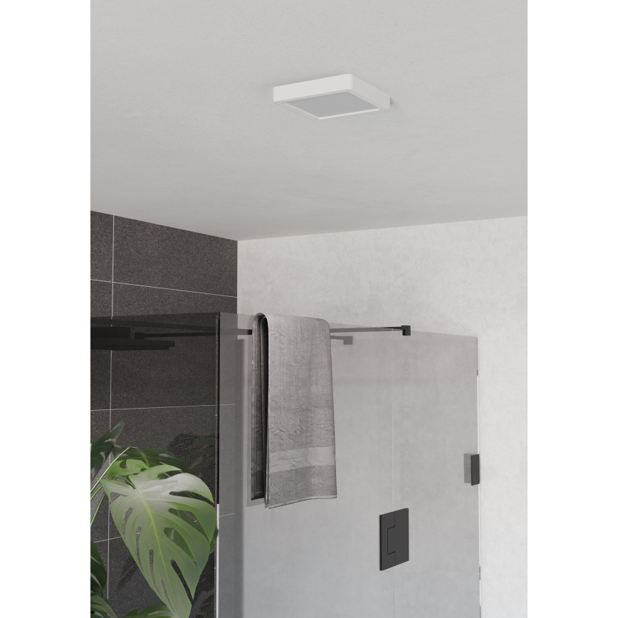 Eglo - LED stropna svetilka za kopalnico LED/7W/230V 2700/4000/6500K 15x15 cm IP44 bela