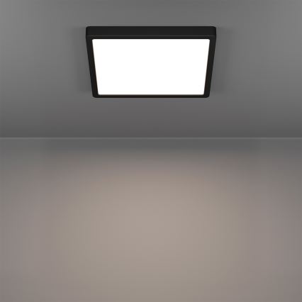 Eglo - LED RGBW zatemnljivo stropno svetilo za kopalnico LED/13,5W/230V 2700-6500K 29,5x29,5 cm IP44 črna