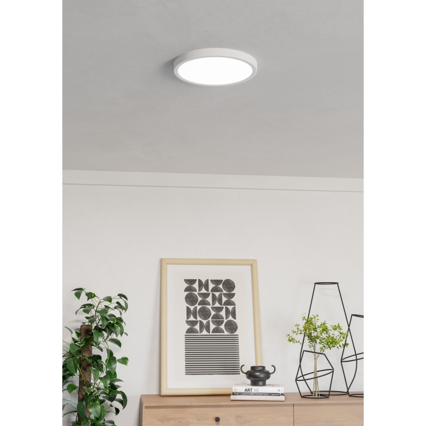 Eglo - LED RGBW zatemnljivo stropno svetilo za kopalnico LED/14,3W/230V 2700-6500K premer 27,8 cm IP44 bela