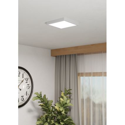 Eglo - LED RGBW stropna svetilka za kopalnico z nastavljivo svetlostjo LED/10,5W/230V 2700-6500K 22x22 cm IP44 bela