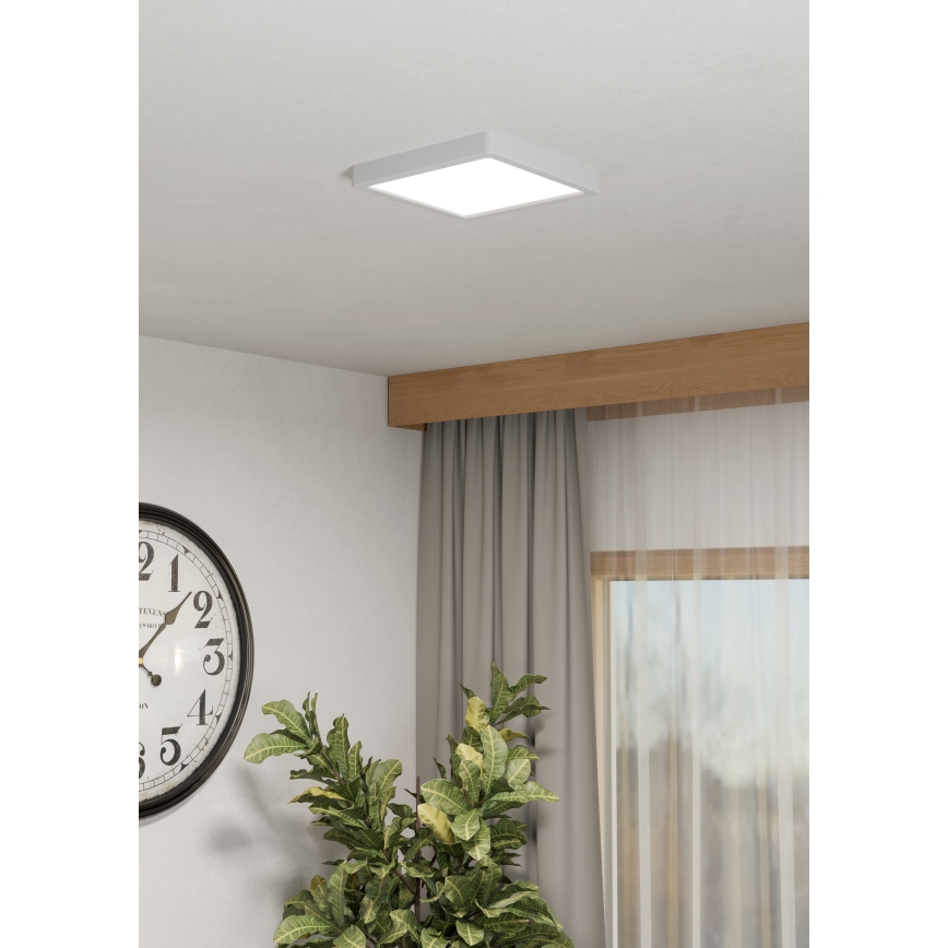 Eglo - LED RGBW stropna svetilka za kopalnico z nastavljivo svetlostjo LED/10,5W/230V 2700-6500K 22x22 cm IP44 bela