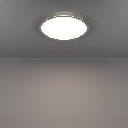 Eglo - LED RGBW zatemnljivo kopalniško stropno svetilo LED/14,3W/230V 2700-6500K premer 27,8 cm IP44 mat krom