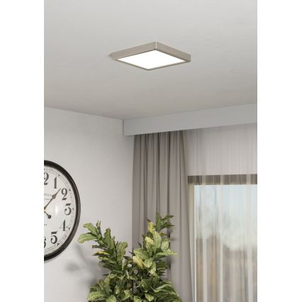 Eglo - LED RGBW zatemnjiva kopalniška stropna svetilka LED/10,5W/230V 2700-6500K 22x22 cm IP44 mat krom