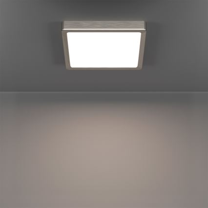 Eglo - LED RGBW zatemnjiva kopalniška stropna svetilka LED/10,5W/230V 2700-6500K 22x22 cm IP44 mat krom