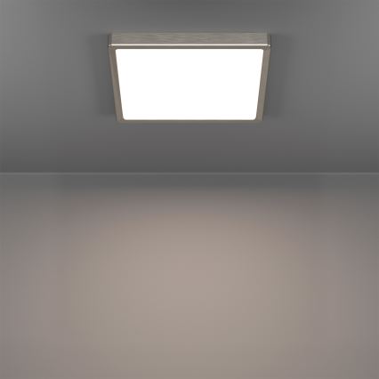 Eglo - LED RGBW zatemnjiva kopalniška stropna svetilka LED/13,5W/230V 2700-6500K 29,5x29,5 cm IP44 matni krom