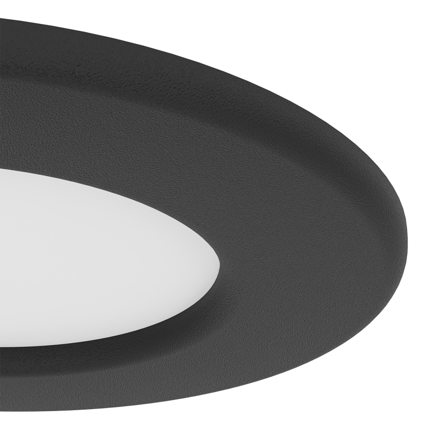 Eglo - KOMPLET 3x LED vgradnih stropnih svetilk LED/3,7W/230V 2700/4000/6500K premer 8,8 cm črna