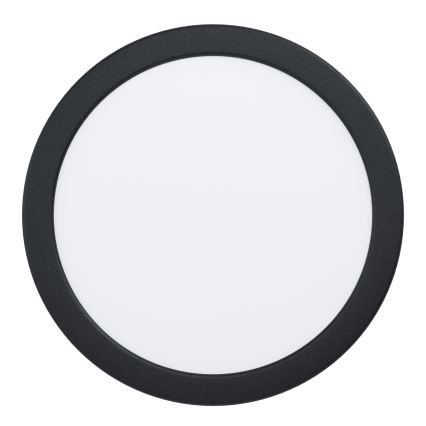 Eglo - LED vgradna stropna svetilka LED/18,5W/230V 2700/4000/6500K premer 21,6 cm črna