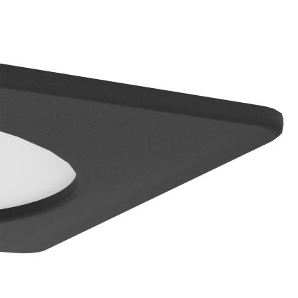 Eglo - vgradno stropno LED svetilo LED/6,3W/230V 2700/4000/6500K 11,9x11,9 cm črna