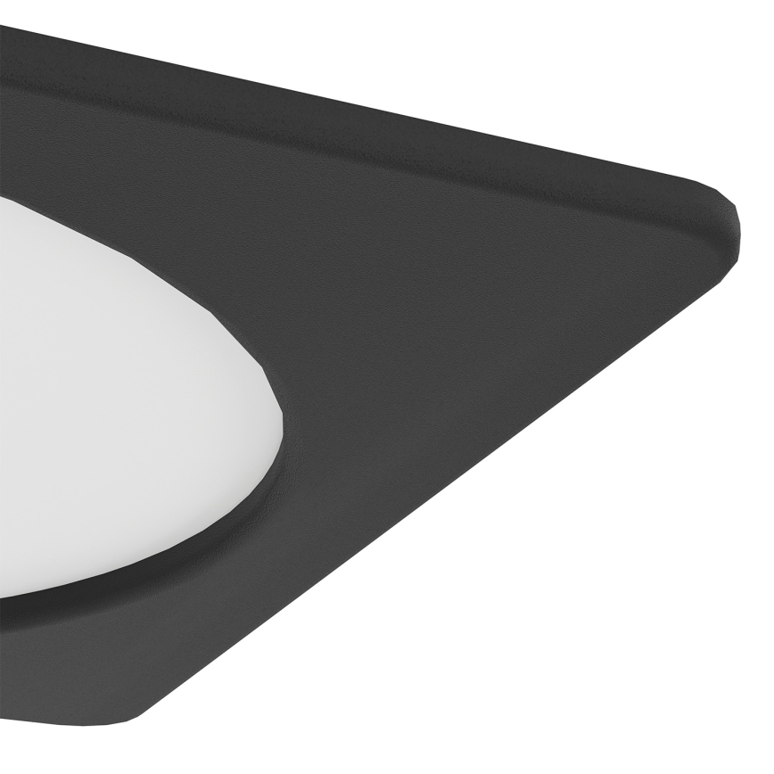 Eglo - LED vgradna stropna svetilka LED/10,5W/230V 2700/4000/6500K 16,6x16,6 cm črna