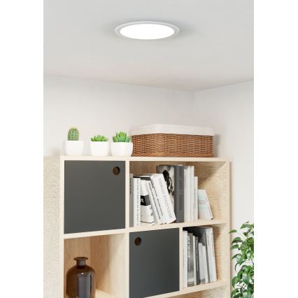 Eglo - LED vgradna stropna svetilka LED/18,5W/230V 2700/4000/6500K premer 21,6 cm bela