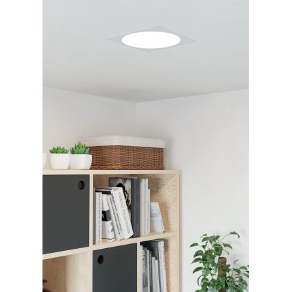 Eglo - vgradna stropna svetilka LED/18,5W/230V 2700/4000/6500K 21,6x21,6 cm bela