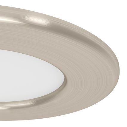 Eglo - Komplet 3x vgradnih LED stropnih svetilk LED/3,7W/230V 2700/4000/6500K premer 8,8 cm matni krom