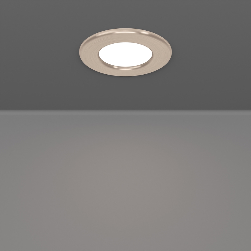 Eglo - Komplet 3x vgradnih LED stropnih svetilk LED/3,7W/230V 2700/4000/6500K premer 8,8 cm matni krom