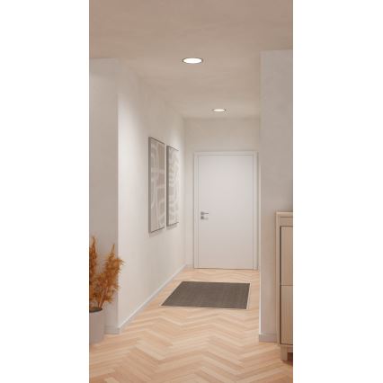 Eglo - vgradna LED stropna svetilka LED/18,5W/230V 2700/4000/6500K premer 21,6 cm matni krom