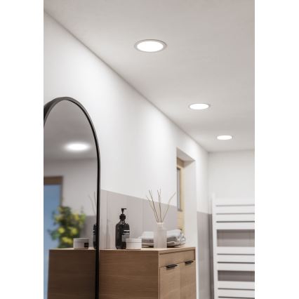 Eglo - LED vgradna kopalniška stropna svetilka LED/10,5W/230V 2700/4000/6500K premer 16,8 cm IP44 bela