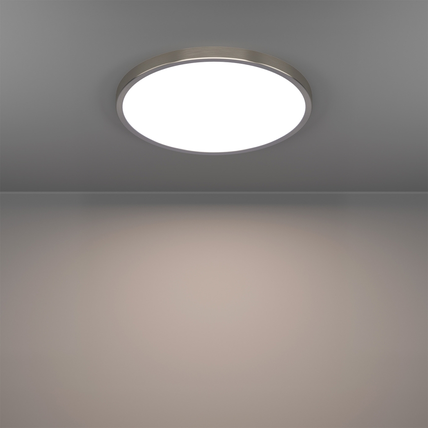 Eglo - LED RGBW, z možnostjo zatemnitve, kopalniška stropna svetilka LED/17,5W/230V 2700-6500K, premer 38,9 cm, IP44, matni krom