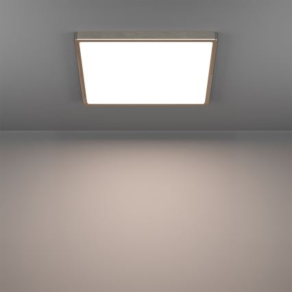 Eglo - LED RGBW stropna svetilka za kopalnico z možnostjo zatemnitve LED/17,8W/230V 2700-6500K 39x39 cm IP44 mat krom