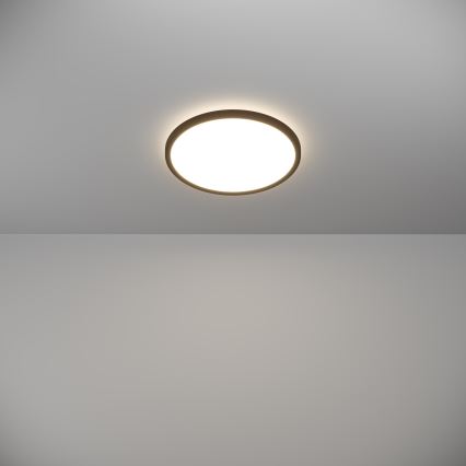 Eglo - LED Kopalniška stropna svetilka LED/13,9W/230V 2700/4000/6500K pr. 30 cm IP44 črna