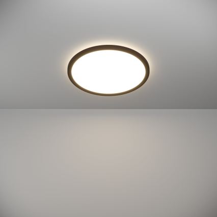 Eglo - LED Kopalniška stropna svetilka LED/18,5W/230V 2700K/4000K/6500K pr. 38,9 cm IP44 črna