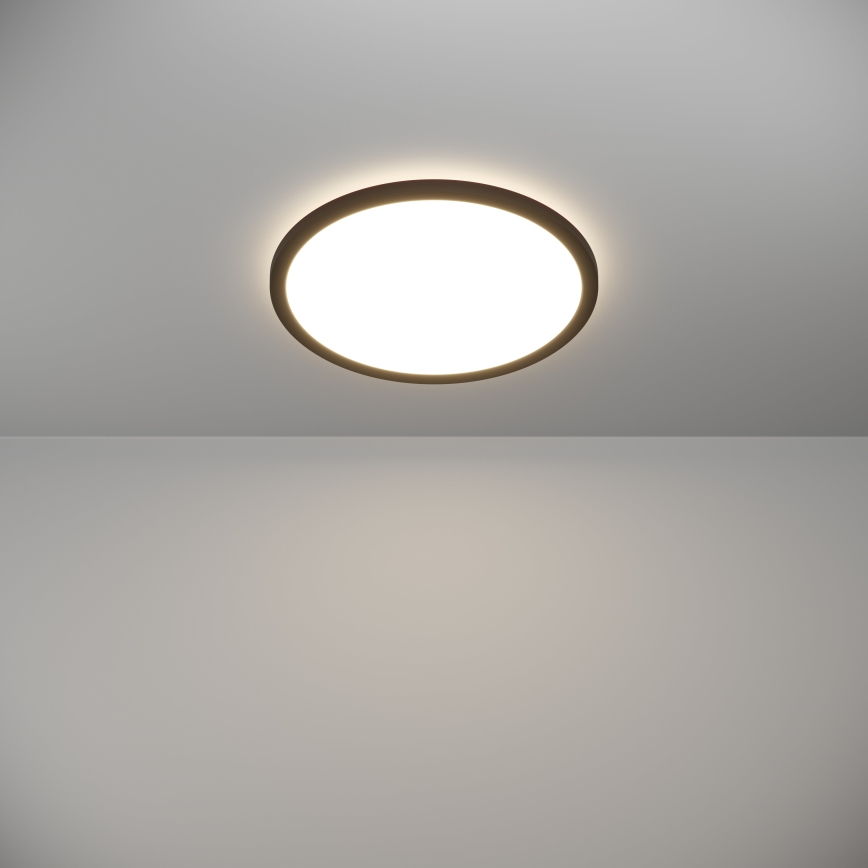 Eglo - LED Kopalniška stropna svetilka LED/18,5W/230V 2700K/4000K/6500K pr. 38,9 cm IP44 črna