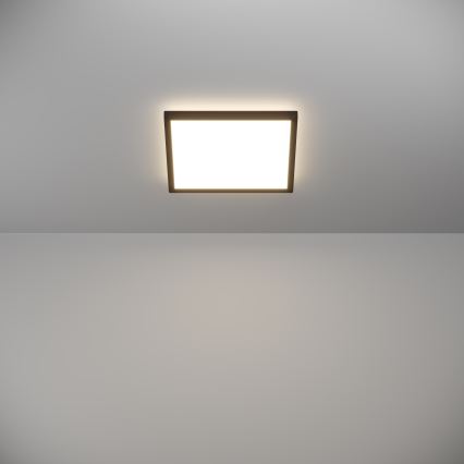 Eglo - LED Kopalniška stropna svetilka LED/13,4W/230V 2700/4000/6500K 29x29 cm IP44 črna