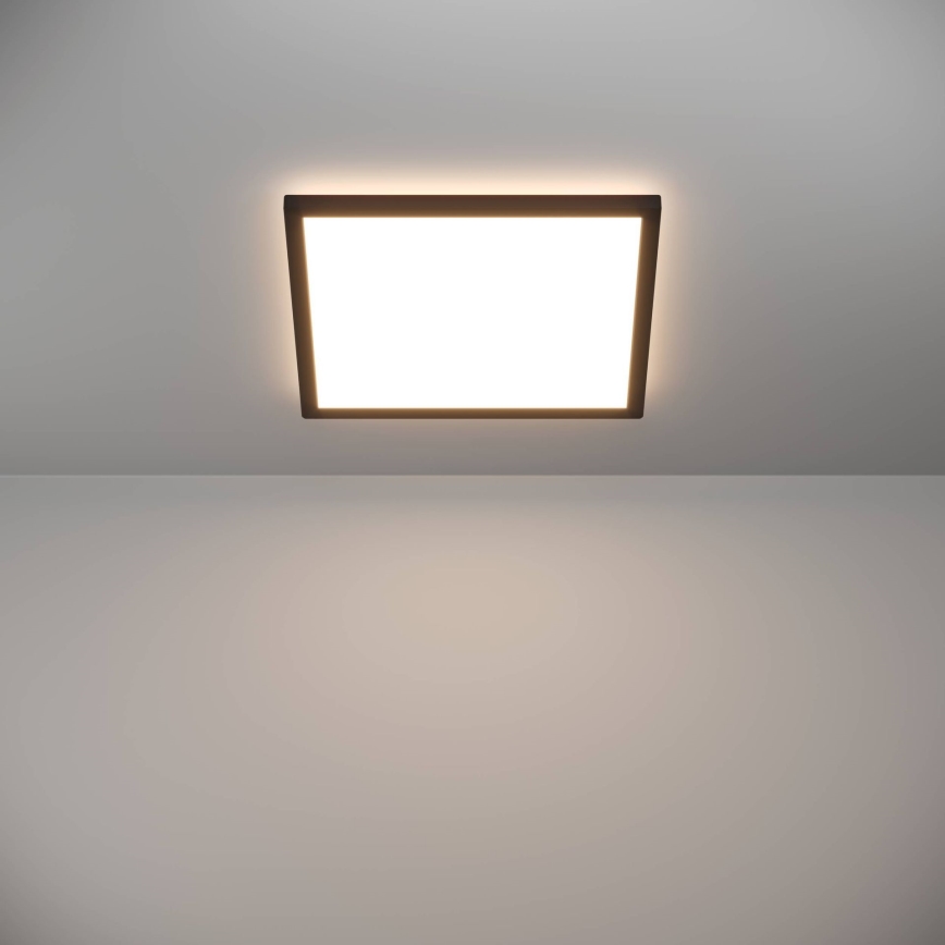 Eglo - LED Kopalniška stropna svetilka LED/17,6W/230V 2700/4000/6500K 39x39 cm IP44 črna