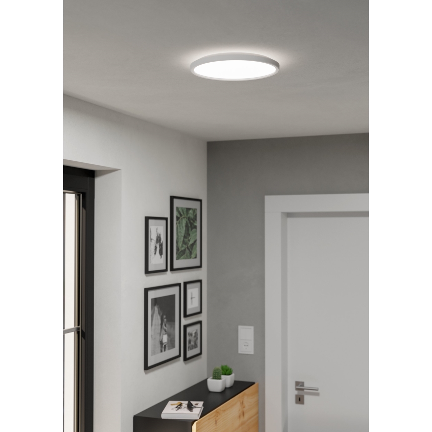 Eglo - LED Kopalniška stropna svetilka LED/13,9W/230V 2700/4000/6500K pr. 30 cm IP44 bela