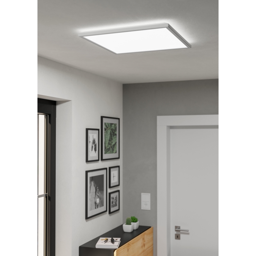 Eglo - LED Kopalniška stropna svetilka LED/17W/230V 2700/4000/6500K 50x50 cm IP44 bela