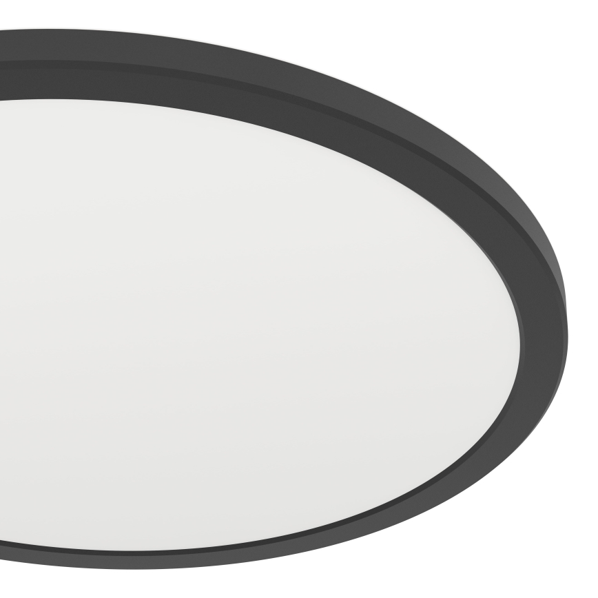 Eglo - LED Kopalniška zatemnitvena stropna svetilka LED/18,5W/230V 2700-6500K pr. 38,9 cm IP44 črna + Daljinski upravljalnik