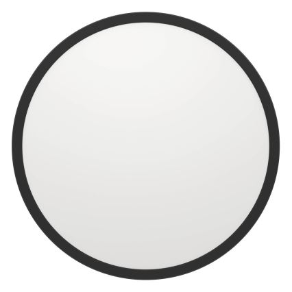 Eglo - LED Kopalniška zatemnitvena stropna svetilka LED/16,8W/230V 2700-6500K pr. 50 cm IP44 črna + Daljinski upravljalnik