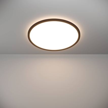 Eglo - LED Kopalniška zatemnitvena stropna svetilka LED/16,8W/230V 2700-6500K pr. 50 cm IP44 črna + Daljinski upravljalnik