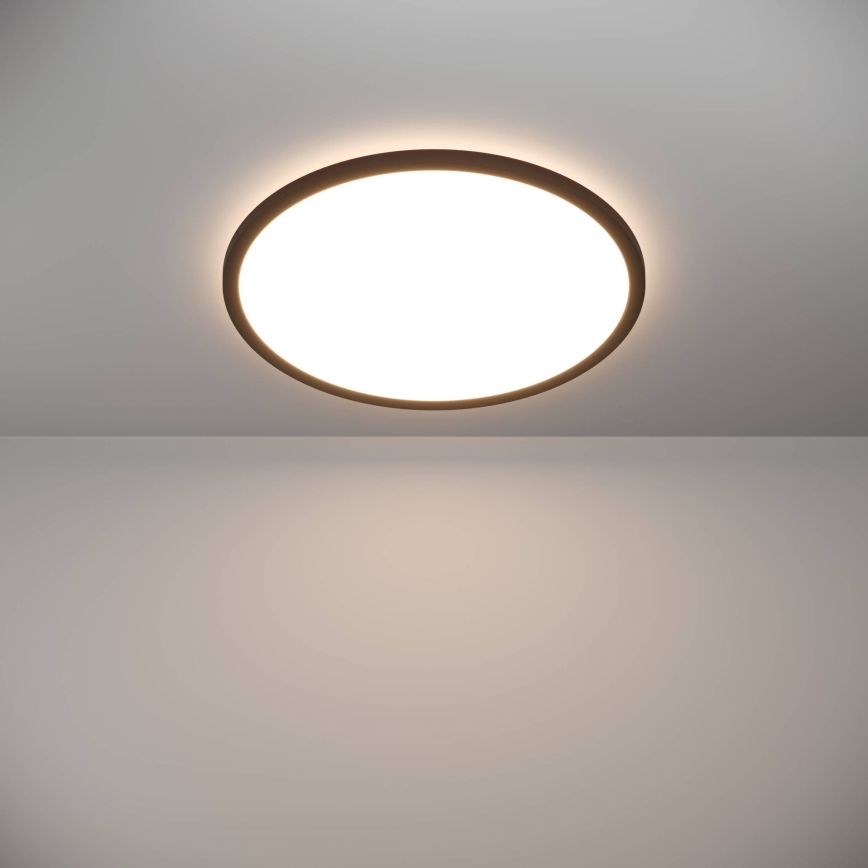 Eglo - LED Kopalniška zatemnitvena stropna svetilka LED/16,8W/230V 2700-6500K pr. 50 cm IP44 črna + Daljinski upravljalnik