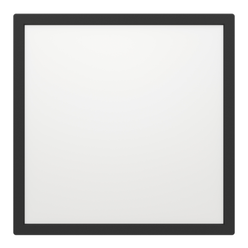 Eglo - LED Kopalniška zatemnitvena stropna svetilka LED/17,6W/230V 2700-6500K 39x39 cm IP44 črna + Daljinski upravljalnik