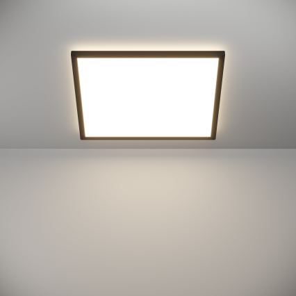 Eglo 901457 - LED Kopalniška zatemnitvena stropna svetilka LED/17W/230V 2700-6500K 50x50 cm IP44 črna + Daljinski upravljalnik