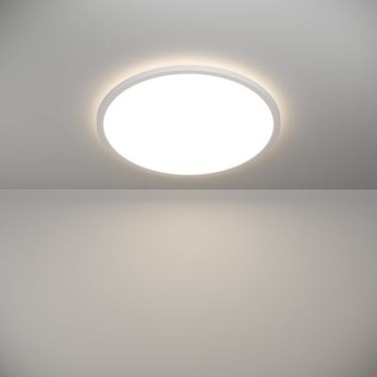 Eglo - LED Kopalniška zatemnitvena stropna svetilka LED/16,8W/230V 2700-6500K pr.50 cm IP44 bela + Daljinski upravljalnik