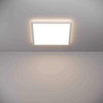 Eglo - LED Kopalniška zatemnitvena stropna svetilka LED/17,6W/230V 2700-6500K 39x39 cm IP44 bela + Daljinski upravljalnik