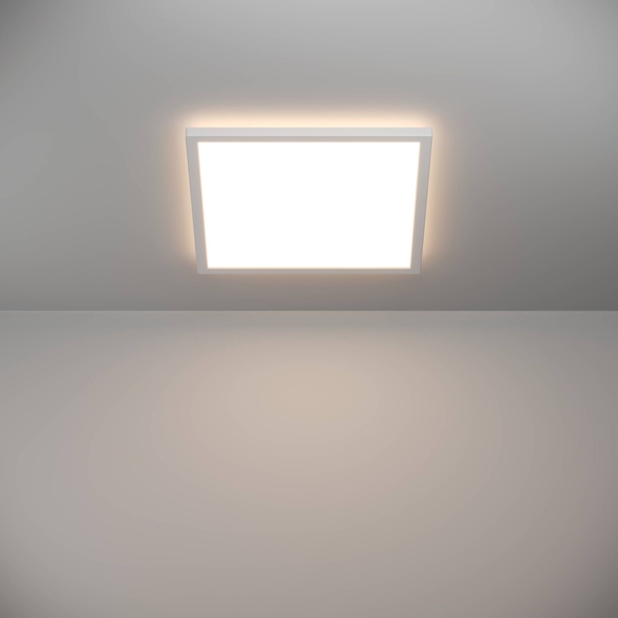 Eglo - LED Kopalniška zatemnitvena stropna svetilka LED/17,6W/230V 2700-6500K 39x39 cm IP44 bela + Daljinski upravljalnik