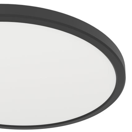 Eglo - LED RGBW Zatemnitvena kopalniška stropna svetilka LED/13,9W/230V 2700-6500K pr. 30 cm IP44 črna ZigBee