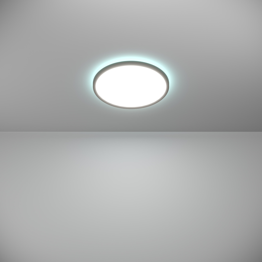 Eglo - LED RGBW Zatemnitvena kopalniška stropna svetilka LED/13,9W/230V 2700-6500K pr. 30 cm IP44 črna ZigBee
