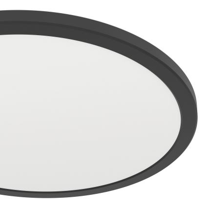 Eglo - LED RGBW Zatemnitvena kopalniška stropna svetilka LED/18,5W/230V 2700-6500K pr.38,9cm IP44 črna ZigBee