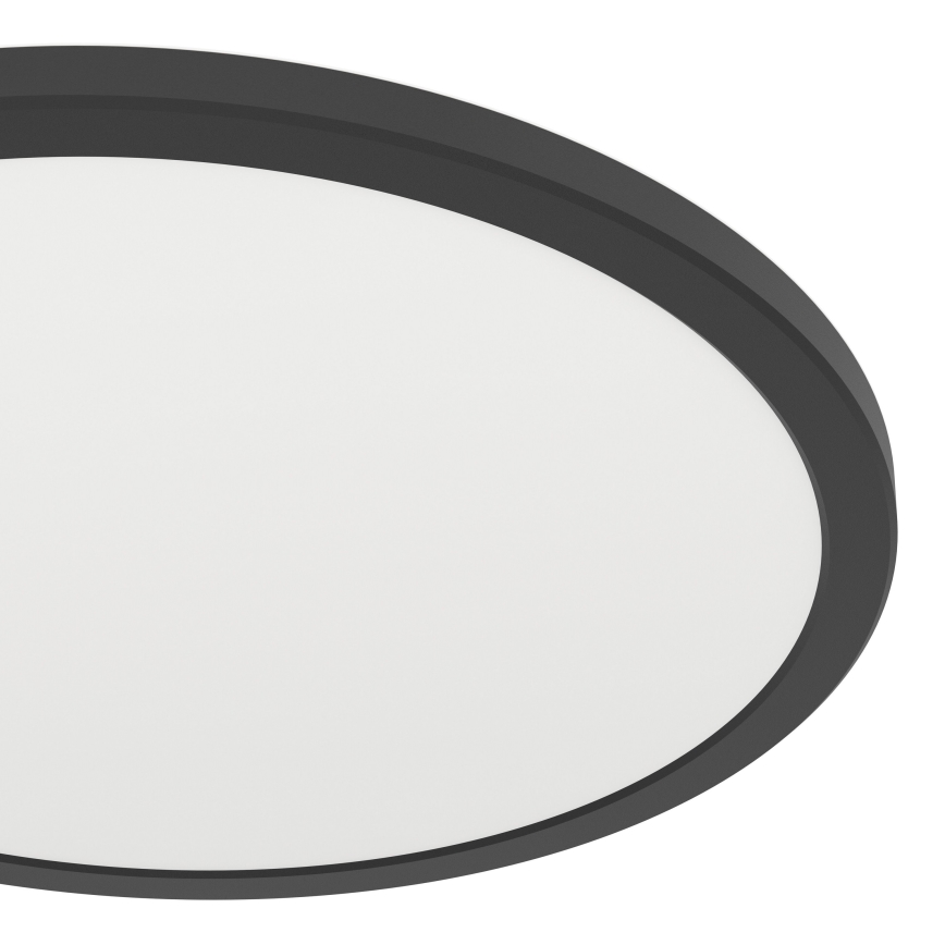 Eglo - LED RGBW Zatemnitvena kopalniška stropna svetilka LED/18,5W/230V 2700-6500K pr.38,9cm IP44 črna ZigBee